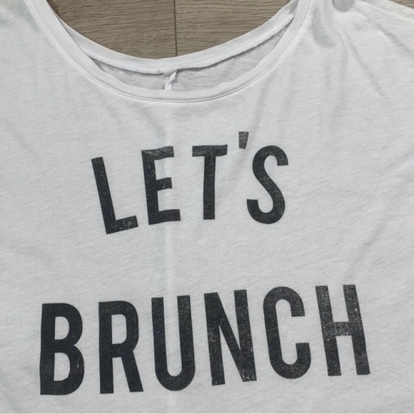 Signorelli “Let’s Brunch” White Tee - Picture 6 of 7